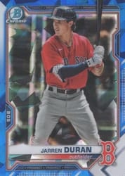 2021 Bowman Sapphire Edition Base Set Jarren Duran #BCP-135 card