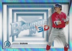 2022 Bowman 3D Jarren Duran #B3D-10 card