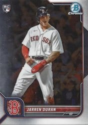 2022 Bowman Chrome Base Set Jarren Duran #16 card