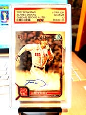 2022 Bowman Chrome Rookie Autographs Jarren Duran #CRA-JDN card