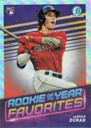 2022 Bowman ROY Favorites Jarren Duran #ROYF-2 card