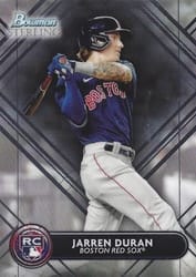 2022 Bowman Sterling Base Set Jarren Duran #BSR-6 card