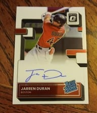 2022 Donruss Optic Rated Rookies Signatures Jarren Duran #RRS-JD card