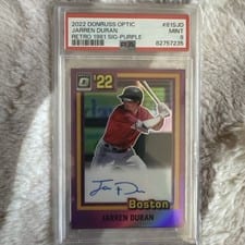 2022 Donruss Optic Retro 1981 Signatures Jarren Duran #81S-JD card