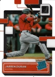 2022 Panini Chronicles Clearly Donruss Jarren Duran #56 card