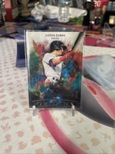 2022 Panini Chronicles Obsidian Autographs Jarren Duran #OA-JD card