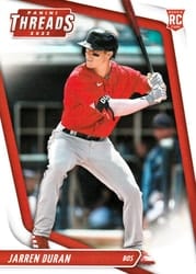 2022 Panini Chronicles Threads Jarren Duran #5 card