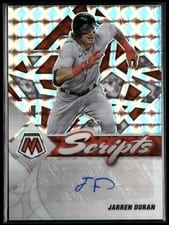 2022 Panini Mosaic Scripts Jarren Duran #SC-JD card