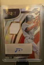 2022 Panini Select Rookie Jersey Autographs Jarren Duran #RJA-JD card