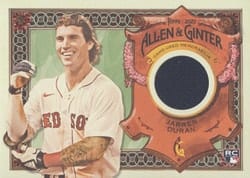 2022 Topps Allen & Ginter Relics (Pattern A) Jarren Duran #AGRA-JD card