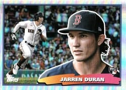 2022 Topps Archives 1988 Topps Big Foil Jarren Duran #88BF-15 card