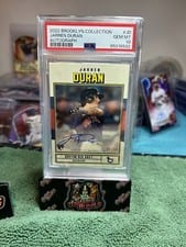 2022 Topps Brooklyn Collection Autographs Jarren Duran #AC-JD card