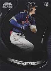 2022 Topps Chrome Black Base Set Jarren Duran #9 card