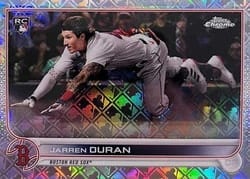 2022 Topps Chrome Logofractor Edition Base Set Jarren Duran #4b card