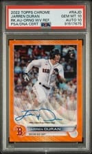 2022 Topps Chrome Rookie Autographs Jarren Duran #RA-JD card