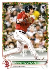 2022 Topps Holiday Base Set Jarren Duran #HW101b card