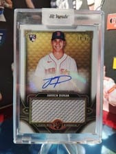 2022 Topps Triple Threads Autograph Single Jumbo Relics Jarren Duran #ASJR-JD card