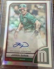2023 Topps World Baseball Classic Autographs Jarren Duran #AV-JD card