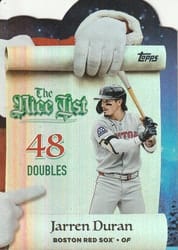 2025 Topps Holiday Making the Nice List Jarren Duran #MNL-24 card
