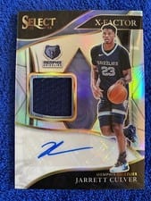 2021-22 Panini Select X-Factor Memorabilia Signatures Jarrett Culver #XF-JCV card