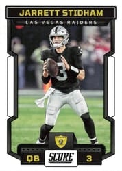 2023 Score Base Set Jarrett Stidham #132 card