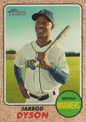 2017 Topps Heritage Base Set Jarrod Dyson #680 card