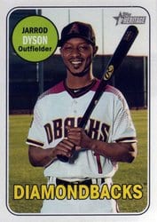 2018 Topps Heritage Base Set Jarrod Dyson #598 card