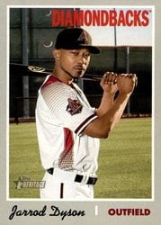 2019 Topps Heritage Base Set Jarrod Dyson #338 card