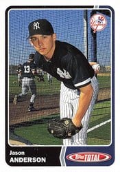 2003 Topps Total Base Set Jason Anderson #65 card