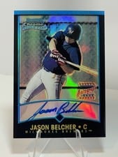 2001 Bowman Chrome Jason Belcher Refractor Autograph #336 card