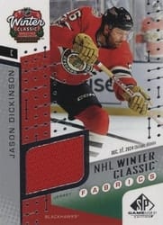 2025-26 SP Game Used 2025 Winter Classic Fabrics Jason Dickinson #WCF-17 card