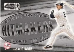 2002 Upper Deck 40-Man Base Set Jason Giambi #1090 card