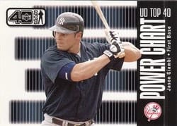 2002 Upper Deck 40-Man Base Set Jason Giambi #1130 card
