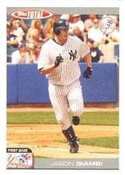 2004 Topps Total Base Set Jason Giambi #150 card