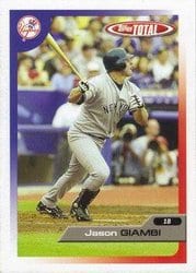 2005 Topps Total Base Set Jason Giambi #30 card