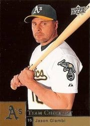 2009 Upper Deck Base Set Jason Giambi #998 card