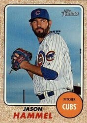 2017 Topps Heritage Base Set Jason Hammel #491 card