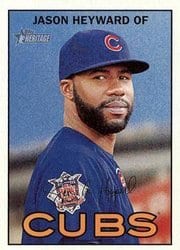 2016 Topps Heritage Base Set Jason Heyward #499 card