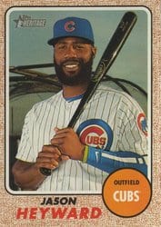 2017 Topps Heritage Base Set Jason Heyward #166 card