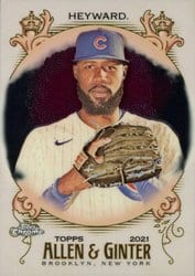 2021 Topps Allen & Ginter Chrome Base Set Jason Heyward #154 card