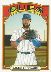 2021 Topps Heritage Base Set Jason Heyward #481 card