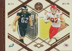 2021 Panini Legacy Generations Jason Kelce / Travis Kelce #G-6 card