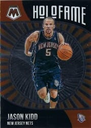2020-21 Panini Mosaic HoloFame Jason Kidd #9 card