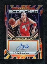 2024-25 Panini Obsidian Scorched Signatures Jason Kidd #SS-KID card
