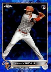 2022 Topps Chrome Update Sapphire Edition Base Set Jason Krizan #US65 card