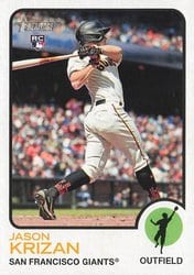 2022 Topps Heritage Base Set Jason Krizan #513 card