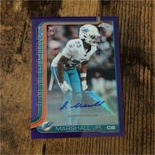 2025 Topps Chrome Retail Rookie Autographs Jason Marshall Jr. #RRA-JMJ card