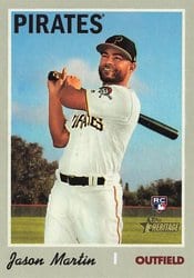 2019 Topps Heritage Base Set Jason Martin #628 card