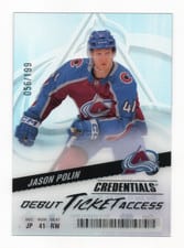 2024-25 Upper Deck Credentials Acetate Debut Ticket Access Jason Polin #DTAA-JP card