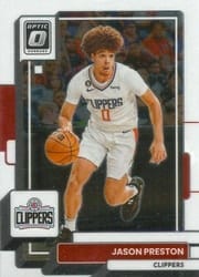 2022-23 Donruss Optic Base Set Jason Preston #140 card